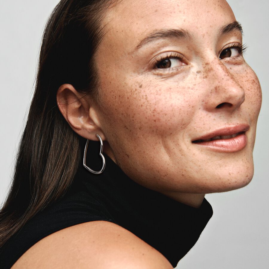 Argolas Coração Assimétrico