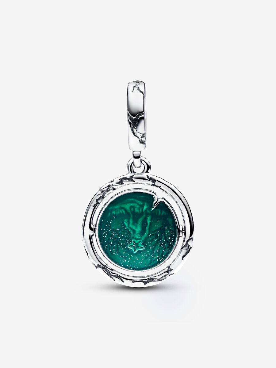 Conta Pendente Brilha no Escuro Mundo Invertido Stranger Things Prata