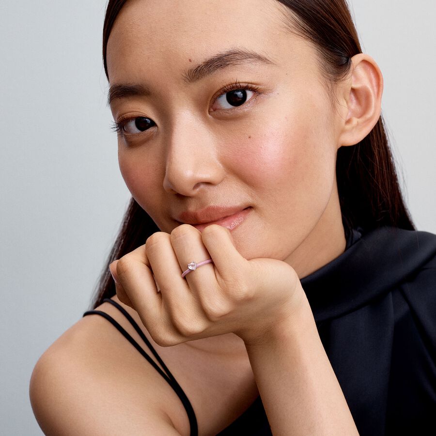 Anel Coração Chakra Rosa