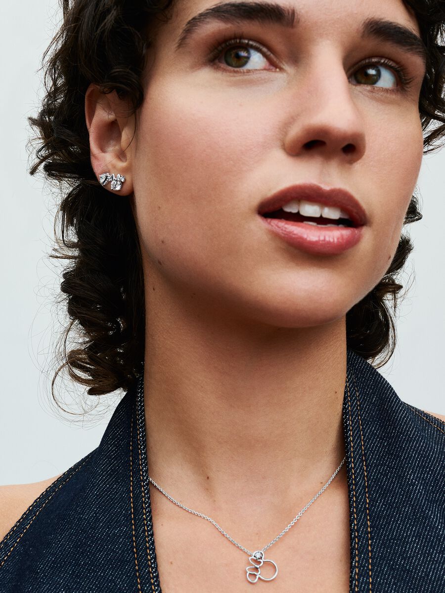 Brincos Stud Disney Mickey Mouse e Minnie Mouse