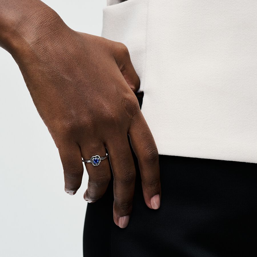 Anel Círculo Eternidade com Pedra do Zodíaco de Setembro