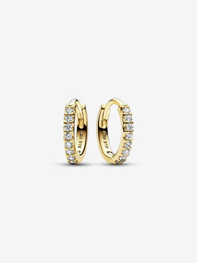 Argolas Huggle Revestimento de ouro 14k