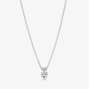 Colar Pandora Double Heart Pendant Sparkling