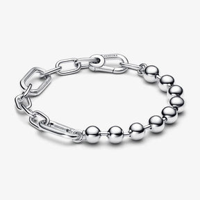 Pulseira Corrente de Elos e Esferas Metálicas Pandora ME
