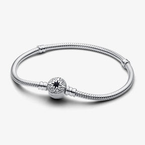 Pulseira Malha Snake Fecho Estrela do Norte